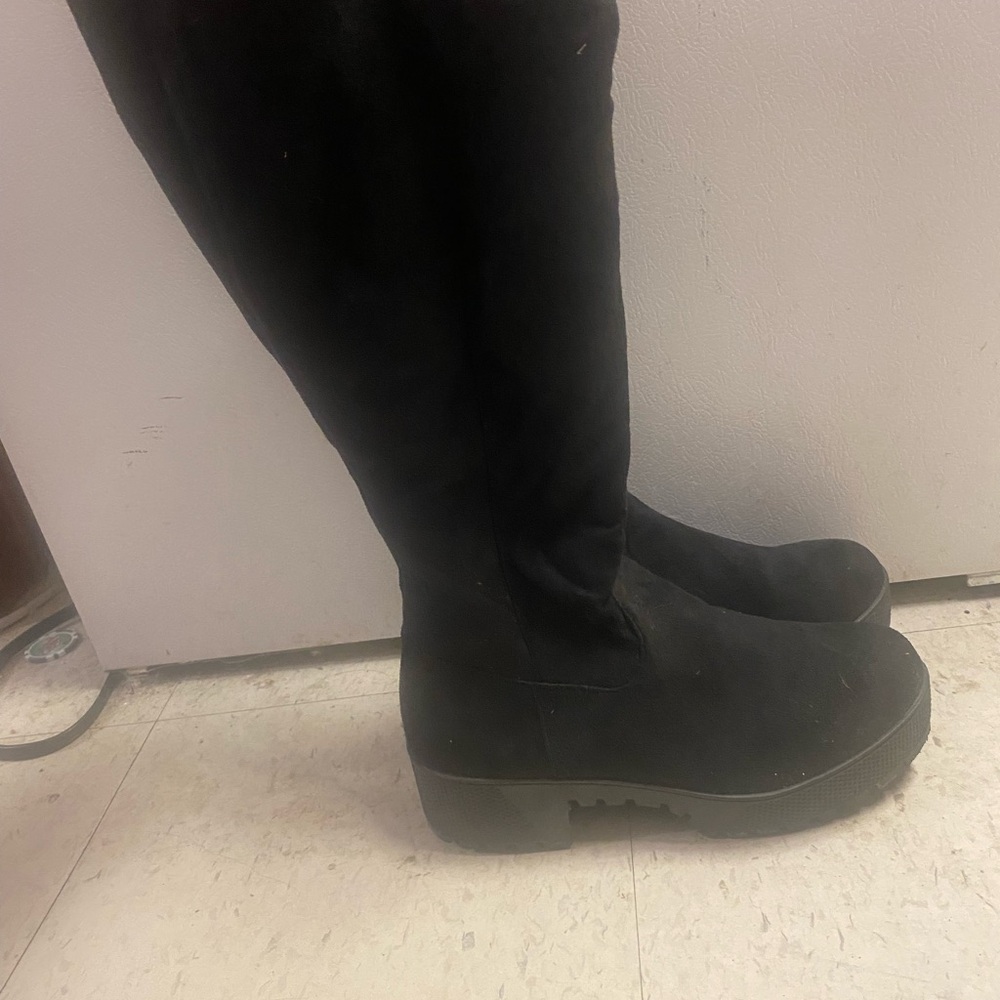 Black Knee-High Boots